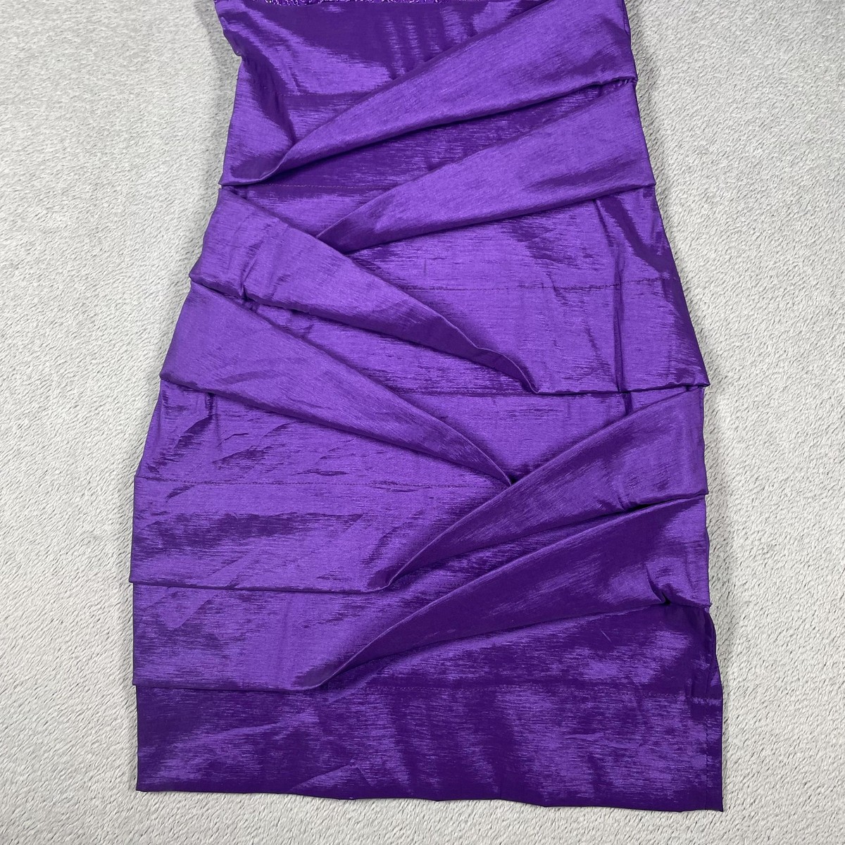 hailey lace up bodycon dress in lilac Logan Womens S Purple One Shoulder Short Ruched Sequin YGroup_8849