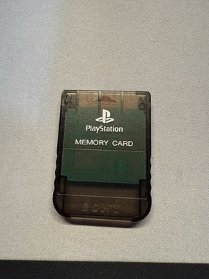Playstation PS1 Memory Card 1MB Smoke Gray OEM OFFICIAL (SCPH-1020)