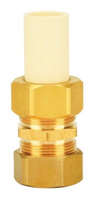 Homewerks 546-34-78-B CPVC/Brass Adapter Coupling 3/4 x 3/4 Compression Dia. in.
