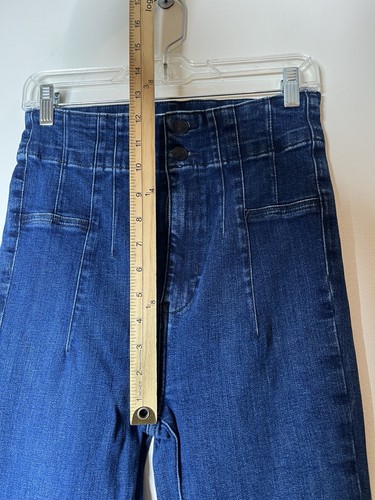 Pantalones de mezclilla Free People Jayde acampanados para mujer talla 28 - Imagen 6 de 10