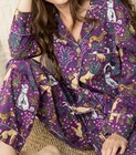 Printfresh~Must love Dogs~sz XL~Pajamas PJ Set~Organic Cotton~Amethyst Eco Satin — photo 1