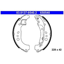 Bremsbackensatz hinten für Skoda Fabia 4 PJ3 Kamiq NW4 Scala NW1 | 23859400