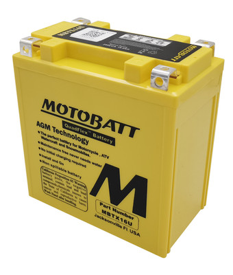 MotoBatt 12 Volt AGM Fully Sealed Yellow Battery for Harley-Davidson