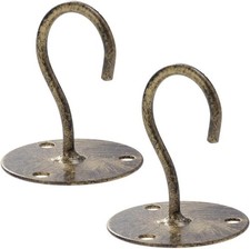 Yardwe 2PCS Heavy Duty Wall Mount Ceiling Hook for Hanging Plants Screw in Ceil