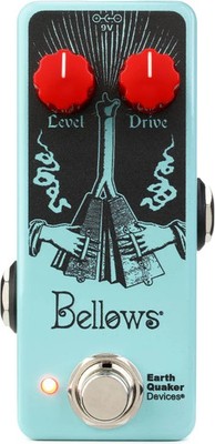 EarthQuaker Devices Legacy Reissue Bellows Fuzz Driver Pedal - Black on Teal,