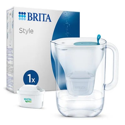 Brita Style Wasserfilterkanne Cool Blue 2,4 l Kartusche inklusive