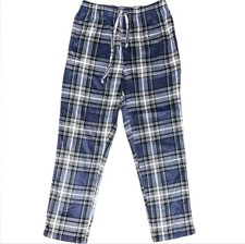 Nautica Blue White Soft Sleepwear Pajama Pants NWOT Mens Medium Plaid