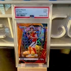 Panini 2024 Prizm Bo Nix #309 Lazer Prizm Rookie PSA 9 Denver Broncos