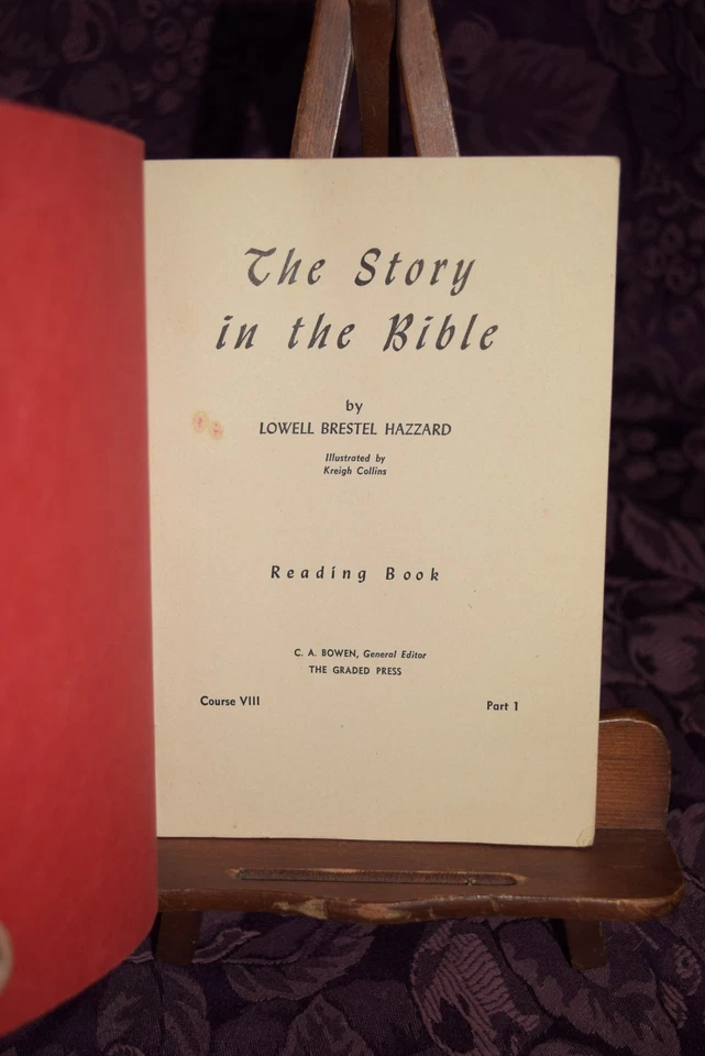 The Story In The Bible By Lowell Brestel Hazzard Course VIII Part 1 1949 Vintage - Image 3 of 4
