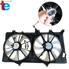 Dual AC Condenser Cooling Radiator Fan For Toyota Camry 2012-2017 163610V420