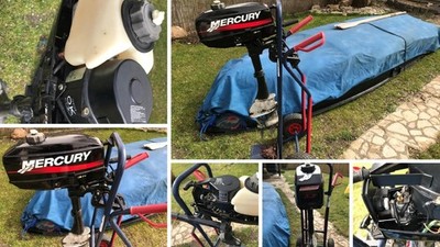 Mercury M3.3 3 PS 2-Takt-Außenbordermotor inkl. Sackkarre