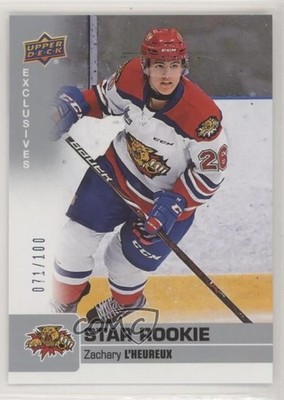 2019 Upper Deck CHL Star Rookie SP Exclusives 71/100 Zachary L'Heureux #332 04u3