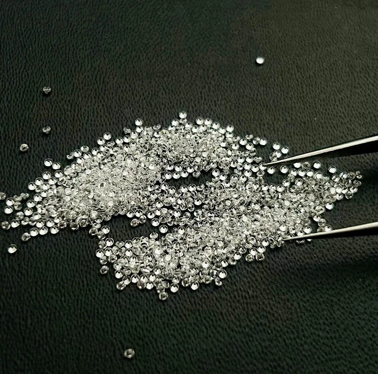 Lote de 250 piezas de piedras preciosas sueltas de circón blanco natural camboyano certificado AGL Foto 2 de 4