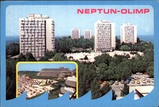 Neptun Olimp Romania general view vintage postcard a104