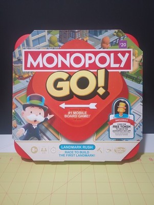Monopoly GO! Board Game New Sealed w/ Exclusive Token Code Hasbro