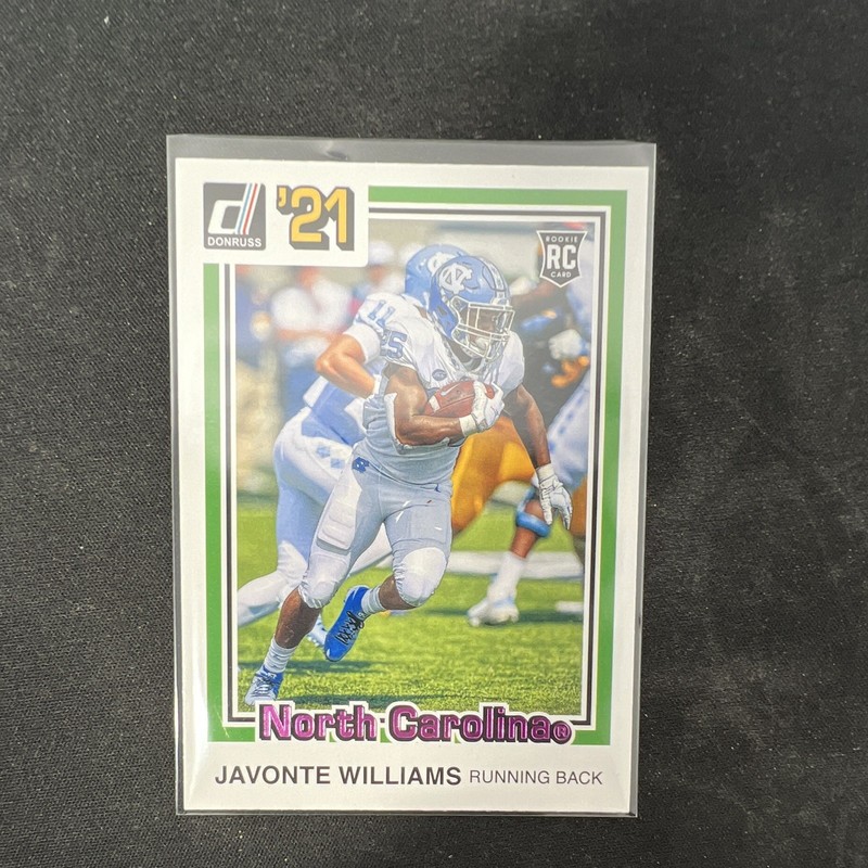 Panini Chronicles Draft Picks 2021 Donruss Retro Javonte Williams #48 RC