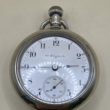 Antique Large Elgin Pocket Watch Grade 288 7j Year 1904 Model 5 135.6g