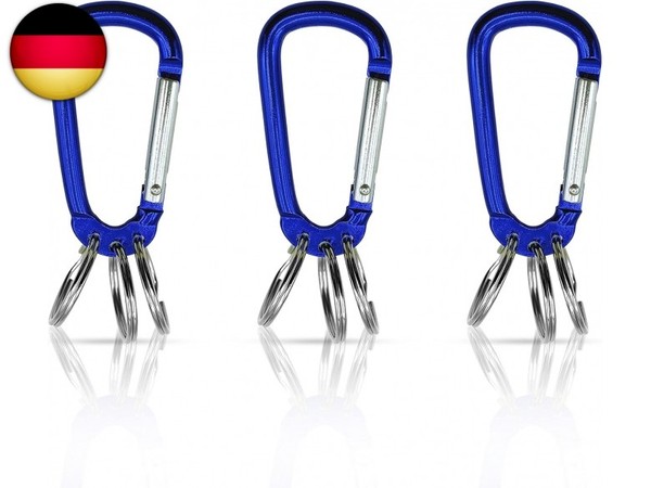 SchlüSselbund Karabiner 3Er Set – SchlüSselanhäNger Organizer – Karabiner FüR Sc-image
