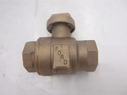 Ford Meter Box 1" FIP Ball Valve B11-444 Brass Curb Stop 300psi