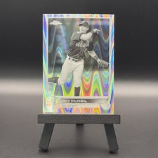 Jeff McNeil 2022 Topps Chrome Black & White RayWave Refractor SP 🔥 Mets