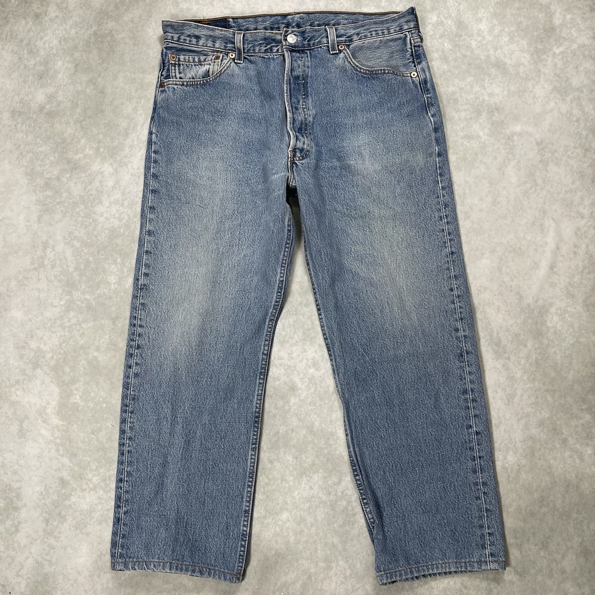 VINTAGE Levis 501 Jeans Mens 34x30 Blue Straight Leg Regular Fit