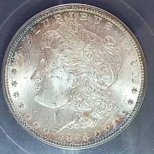 1898 O Morgan Dollar ANACS MS64 Graded Silver Dollar. Beautifully Toned!