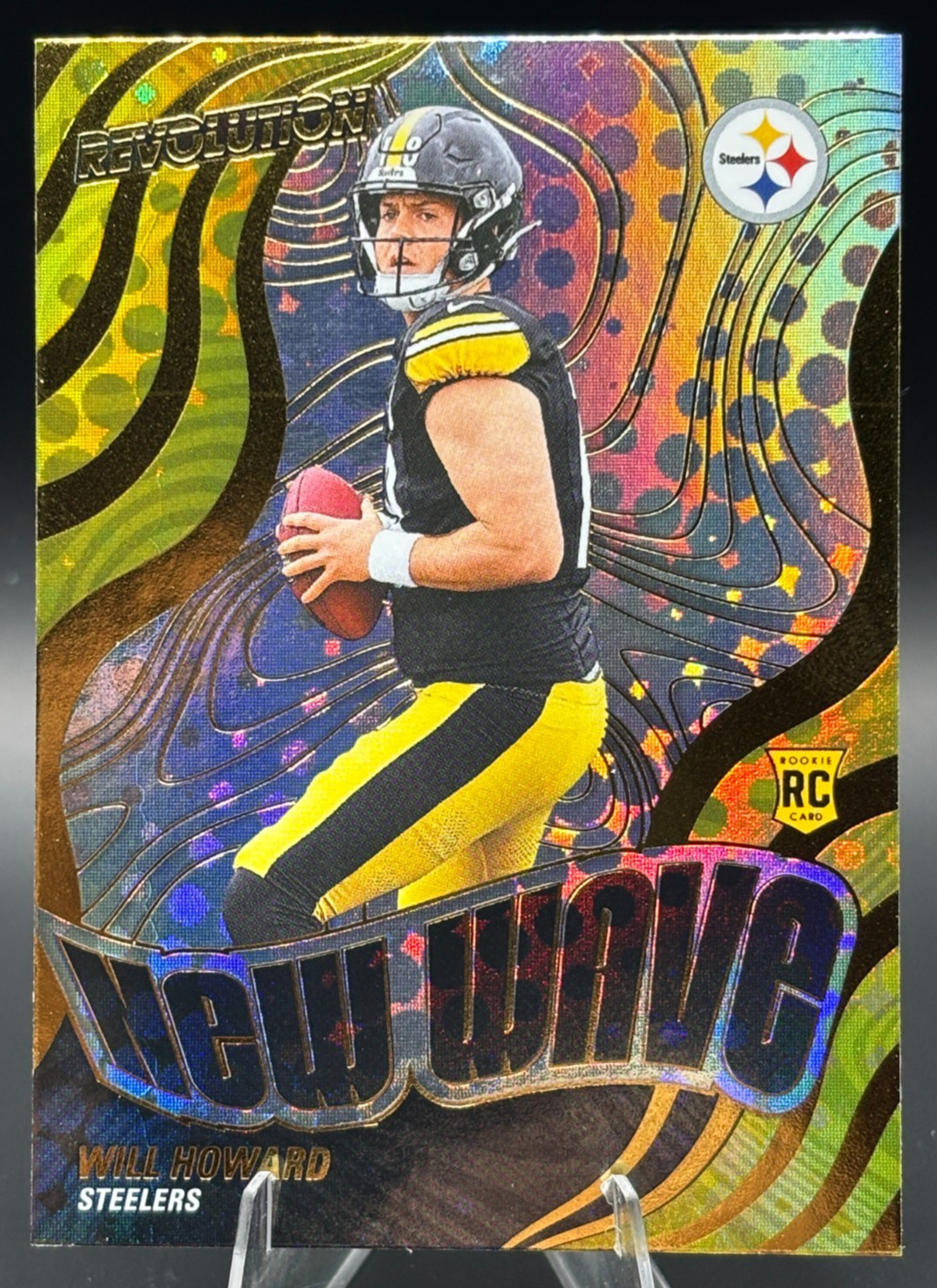 2025 Panini Revolution WILL HOWARD New Wave Pittsburgh Steelers #8 RC