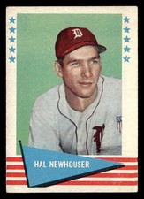 1961 Fleer Baseball Greats (F418-3) Hal Newhouser #66 EX Detroit Tigers