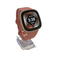 Fitbit Versa 3 Smartwatch GPS Heart Rate Fitness Tracker Pink Gold Aluminum