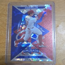 2025 Panini Crusade Blue Red Aidan Miller Philadelphia Phillies #94