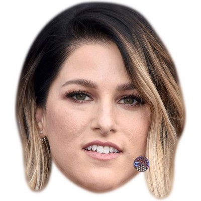 Cassadee Pope Großer Kopf. Größer als das Leben Maske.
