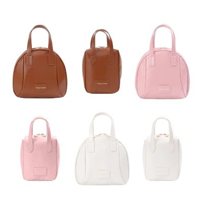 Aesthetic Wash Bag Shell Makeup Bag PU Leather Cosmetic Bag Skincare Organisers