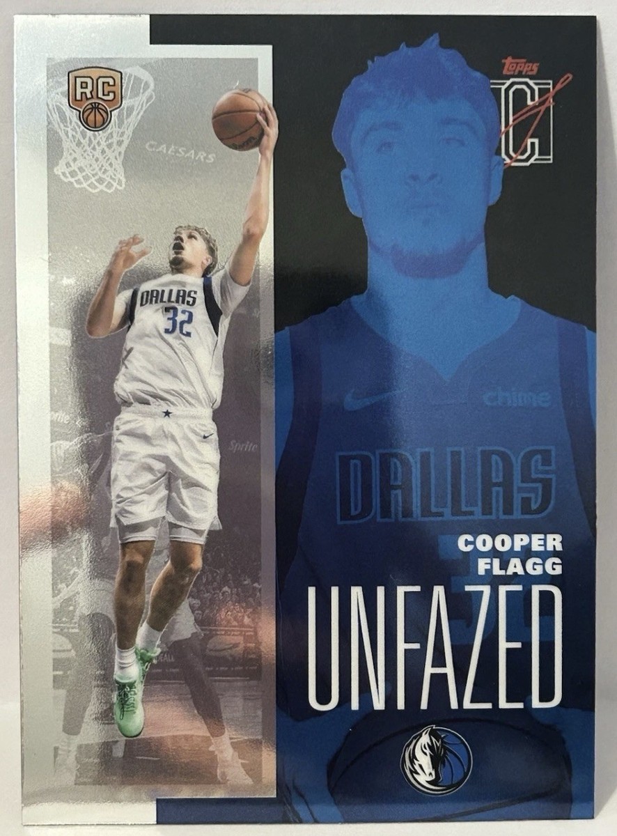 2025-26 Topps Signature Cooper Flagg Unfazed RC Mavericks Rookie