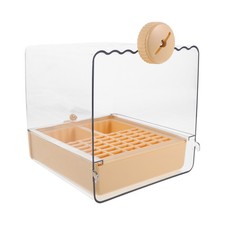 Bird Cage Water Feeder Bath Dish Baths Bowls for Outdoors Bathing