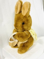 Eden Mopsy Cottontail Bunny Plush Beatrix Potter Stain On Bib 7 VTG Easter