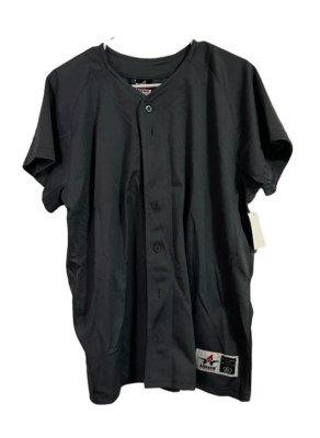 Alleson Athletic Damen Baseball Trikot Kurzarm, Grau, XL
