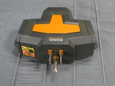 RIDGID 3 Outlet Power Plug Extension Cord Hub Adapter Snap-Close Cover