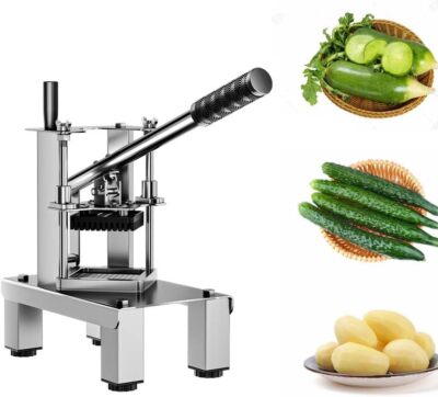 French Fry Cutter Machine Vegetable Slicer 14 10 7mm Blades Multi Use Slicer