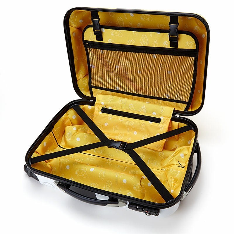 Sanrio Gudetama Carry Case Bag Yellow TSA Lock 31L Suitcases Bag