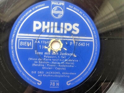 Tanz mit dem Jacksons  Potpourri Die 3 Jacksons Akkordeon Philips Schallplatte