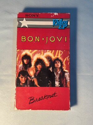BON JOVI BREAKOUT VHS Sony Video EP Runaway She Don't Know Me Only Lonely 1980s