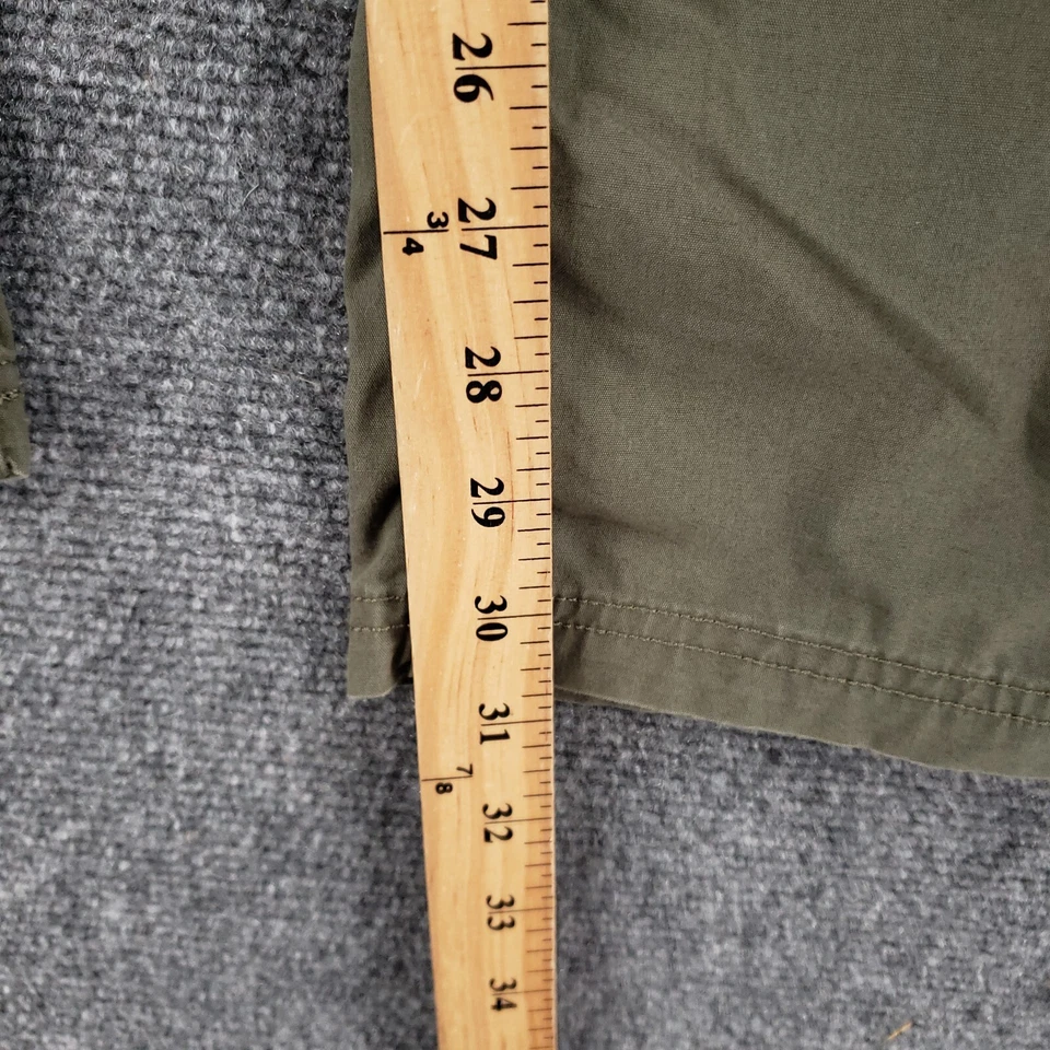 Pantalones Patagonia para mujer 10 verdes tiro alto algodón orgánico elástico senderismo aire libre Foto 4 de 4