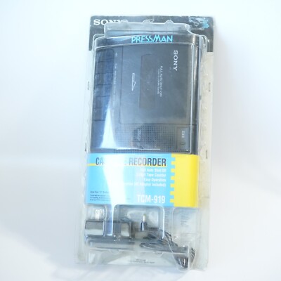 Sony TCM-919 Cassette Recorder Pressman Walkman NEW IN FACTORY SEALED