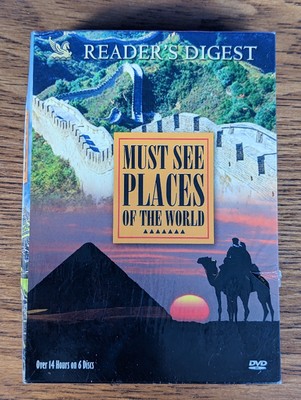 Must See Places of the World (DVD, 6-Disc) Readers Digest Travel Documentary NEW