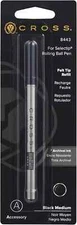 Cross Selectip Rolling Ball Pen Porous  Refill Black Medium Pt New In Pack 8443