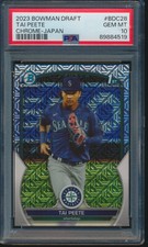 PSA 10 TAI PEETE  1st 2023 Bowman Chrome JAPAN ASIA MOJO REFRACTOR RC GEM MINT