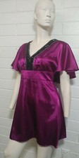 NWT Ladies Sequin Hearts MINI DRESS Size S Junior EMBELLISHED CAPE SLEEVE SATEEN