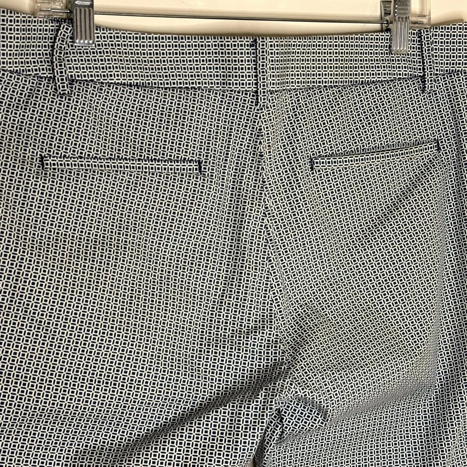 Calça skinny Oxford feminina cropped azul geométrica 12 bv - Imagem 4 de 4