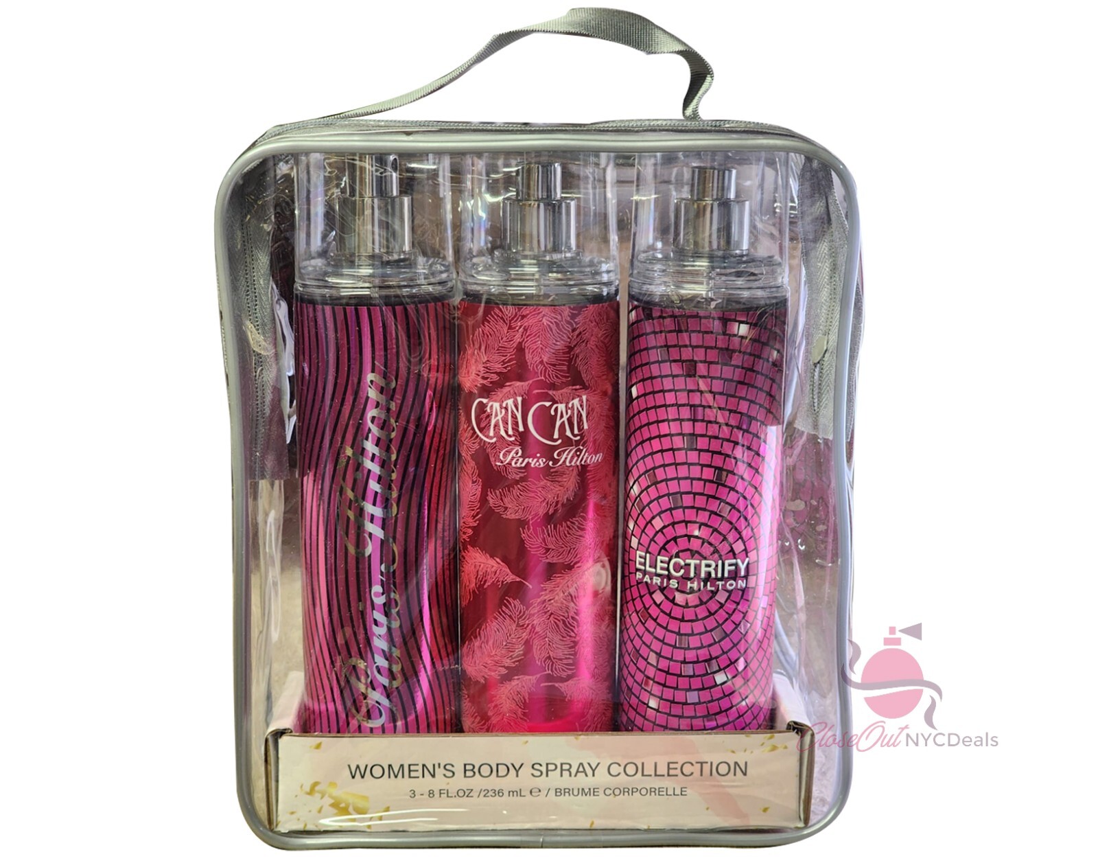 Paris Hilton Body Mist 3 Piece Gift Set -8.0 oz Paris Hilton
