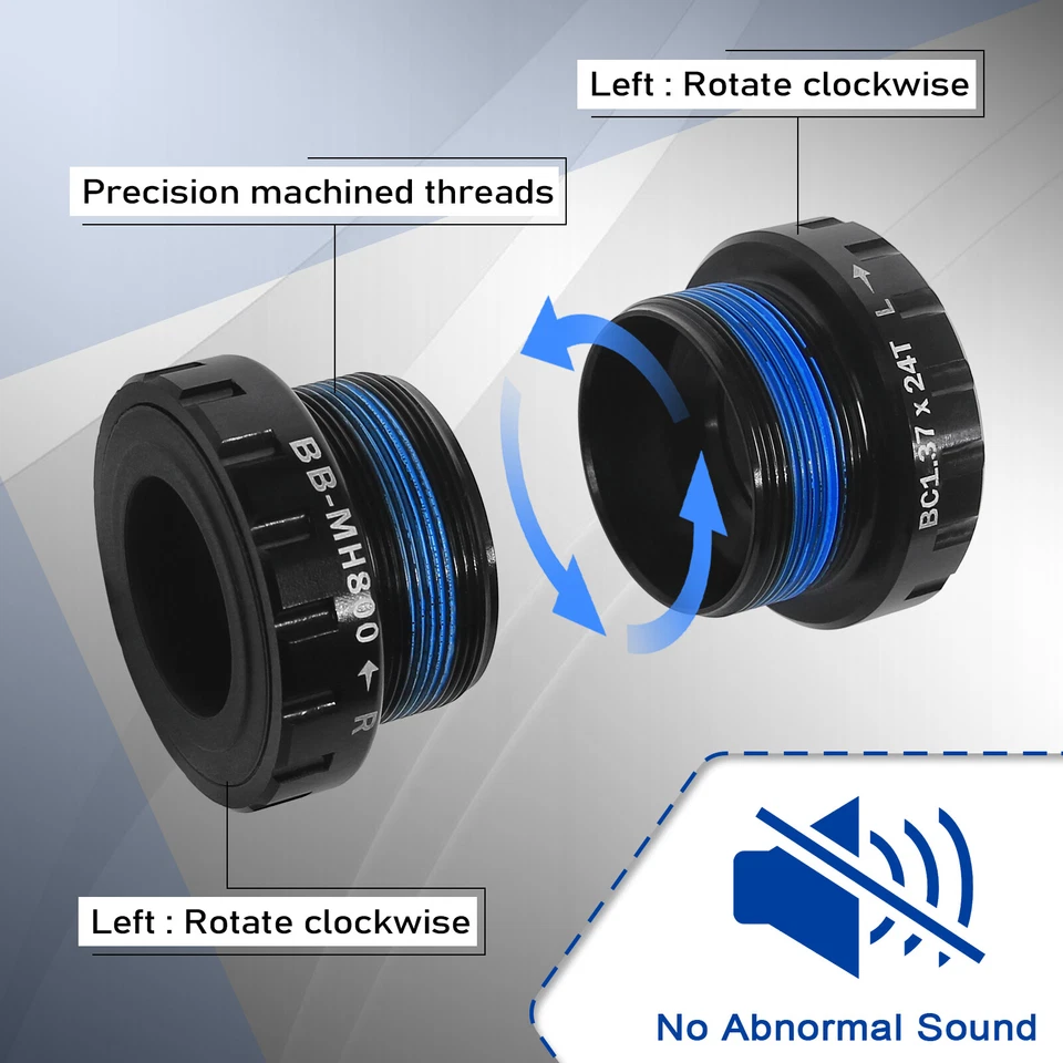68/73mm Threaded Bike Bottom Bracket Ceramic Bearing For Shimano Hollowtech II - Image 4 of 4
